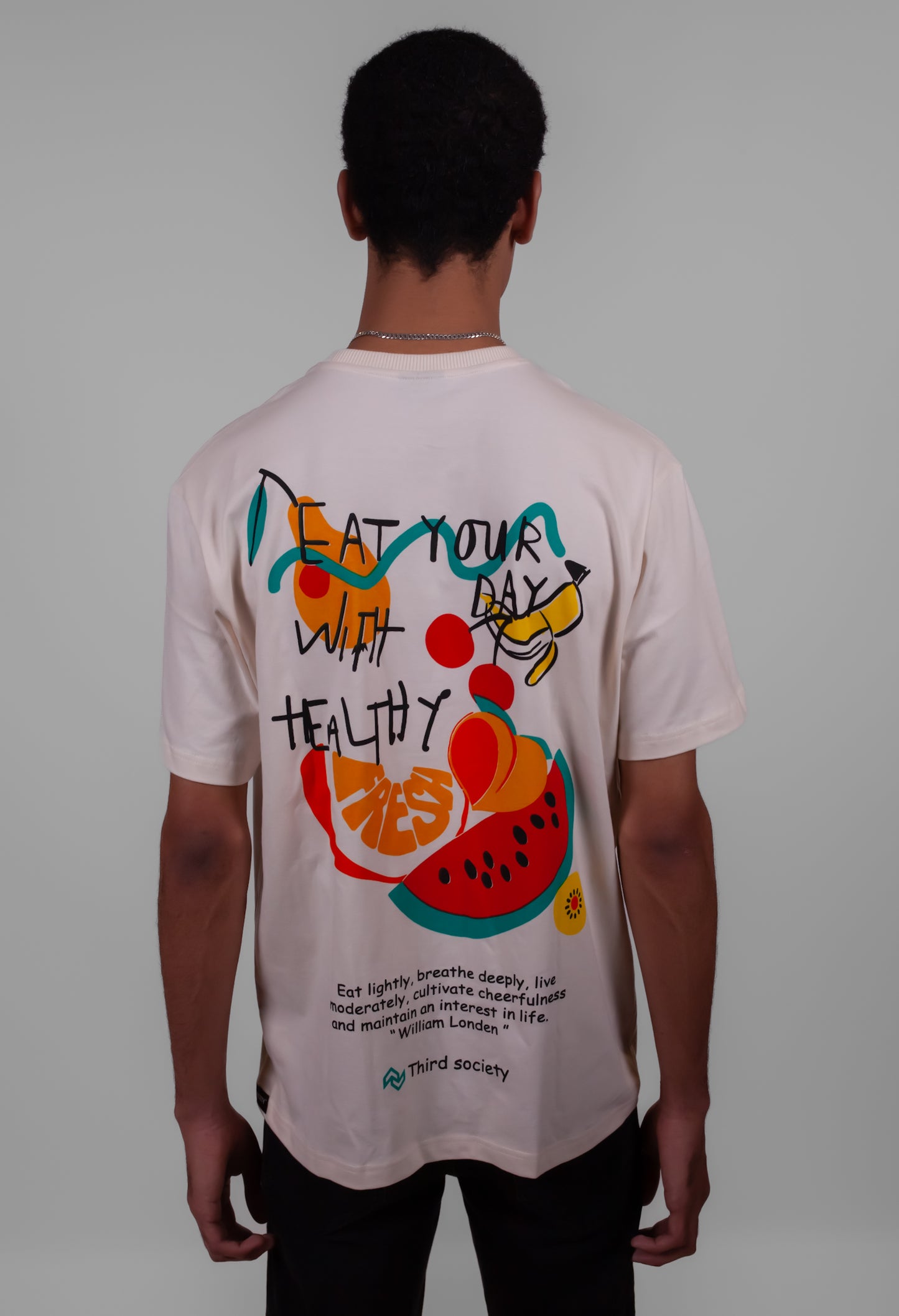 EAT HEALTHY Over Sized T-shirt